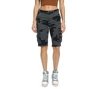 Aeslech Women's Camo Cargo Shorts with 8 Pockets Bermuda Casual Work Outdoor Summer Camo E US 12 - UK 14