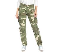 Aeslech Womens Camo Cargo Work Combat Trousers Cotton Casual Tactical Pants Ladies Travel Camo 34 US 12 - UK 14