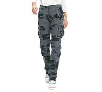 Aeslech Womens Camo Cargo Work Combat Trousers Cotton Casual Tactical Pants Ladies Travel Camo E US 18 - UK 20
