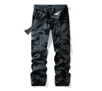 Aeslech Womens Camouflage Cargo Work Trousers Ladies Combat Heavy Duty Multi Pockets Casual Pants Camo E US 16 - UK 18
