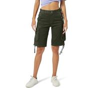 Aeslech Womens Cargo Shorts with Multi Pockets, Stretch Bermuda Summer Casual Hiking Shorts Women Dark Grey 4
