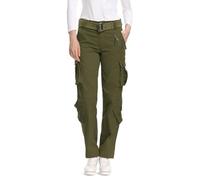 Aeslech Womens Cargo Work Combat Trousers Cotton Casual Tactical Pants Ladies Travel Army Green US 14 - UK 16