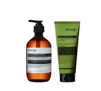 Aesop Geranium Leaf Body Cleanser + Scrub | 16.9 oz + 6.2 oz