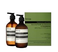 Aesop Geranium Leaf Duet - Body Cleanser + Body Balm - Aromatic Pairing For Cleansed and Supple Skin - 16.9 oz + 16.5 oz