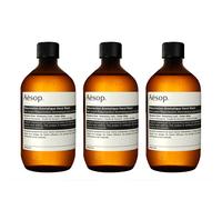 Aesop Resurrection Aromatique Hand Wash Refill | Gentle Cleanser with Orange Rosemary and Lavender Oils | 500mL / 16.9 oz (Pack of 3)