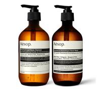 Aesop Reverence Aromatique Hand Wash & Geranium Leaf Body Cleanser | 500mL/16.67oz | Paraben Cruelty-free & Vegan