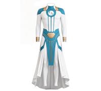Aesorad Invincible Mark Grayson Cosplay Costume Adults Mark Grayson Jumpsuit Outfits for Halloween Cosplay, White, XXL