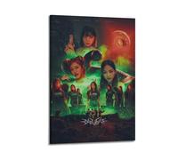 Aespa Savage Print Album Cover Signed Limited Poster,Music Cover Posters,Pop Hip Hop Rap Singer Star Music Poster Aesthetic Canvas Wall Art for Girl And Boy Teens Dorm Decor 12x18inch(30x45cm) Frame-s