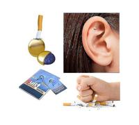 aespa Stop Smoking Patch & Ear Magnet Device for Smoking Cessation - Dual Bio-Magnet Acupressure Patch with 24k Gold Casing