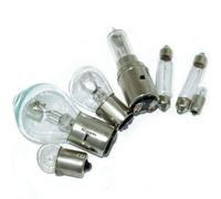 AEspares 7x Compatible With Vespa Lambretta 12v Bulb Kit Headlight Halogen Rear Light Festoon