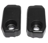 AEspares Black Chain Adjuster Cap Set Compatible With Royal Enfield Himalayan 450 & Guerrilla 450 RAR00241/D RAR00242/D