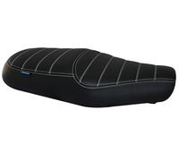 AEspares Black Deluxe Touring Dual Seat Compatible With Royal Enfield Interceptor 650 & GT 650cc 1990472
