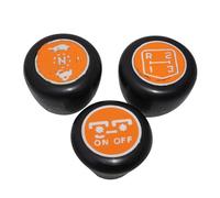 AEspares Black Gear Knob Set of 3 Units Compatible with Massey Ferguson 135 165 175 240 245 Tractors