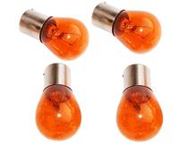 AEspares Compatible With Vespa Px Lml Star Stella Indicator Blinker Bulb Set of 4 pcs. Amber
