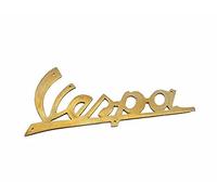 AEspares Compatible with Vespa Scooter Brass Made Leg Shield Badge Motif With Rivets 4.5 Inch