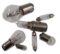 AEspares Enfieldcounty Compatible With Vespa Lambretta 12v Bulb Kit Headlight Halogen Rear Light Festoon 7 Units