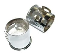 AEspares Fits Royal Enfield 500cc Front Fork Tube Cover Short Pair Chrome