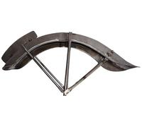 AEspares Front Mudguard Fender Raw Steel Compatible with BMW R25/3