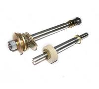AEspares Front & Rear Wheel Spindle Axle Kit Compatible With Royal Enfield Bullet Motorbikes