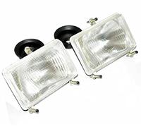 AEspares Headlight Headlamp Set Rectangular Massey Ferguson 4225 4245 4255 4260 4265+