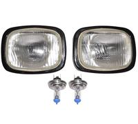 AEspares Headlight Headlamp With Bulb LH RH Compatible With Swaraj 744 FE Tractor