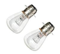 AEspares Motorcycle Headlamp Headlight 12V 25/25W P15d.25-3 Type 3 Lug Bulb 2 Unit