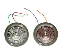 AEspares Parking Turn Signal Indicator Clear Glass Light Suitable For Willys
