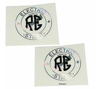 AEspares RE Logo Fuel Tank Sticker Decal Set Vinyl Fits For Royal Enfield Electric Start