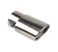 AESRTMJ 63mm Car Exhaust Muffler Tip Stainless Steel Exhaust Tailpipe Tip Blue Burnt Exhaust Burnt Tip For 1.5L-2.2L Auto Modification Parts(Silver Straight)