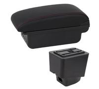 AESRTMJ Arm Boxes For R&enault For Captur 2018 2019 2020 2021 For Kaptur Car Center Console Storage Box Accessory(C1 Red Line)