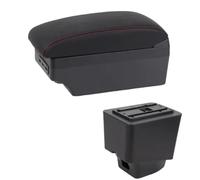 AESRTMJ Arm Boxes For R&enault For Captur 2018 2019 2020 2021 For Kaptur Car Center Console Storage Box Accessory(E1 Red Line)