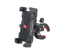 AESRTMJ Bicycle Motorcycle Phone Holder Adjustable GPS Navigation Support 360° Rotating Automatic Lock Single Handed Operation(RED)