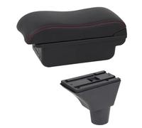 AESRTMJ Car Armrest Box For Citroen For Berlingo Central Store Content With Cup Holder Central Armrest Box(C2 Red line)