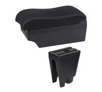 AESRTMJ Car Armrest Box For Peugeot 107 Central Armrest Box Retrofit Parts Center Storage Box(E2 White Line)