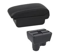 AESRTMJ Car Armrest Box For R&enault For Duster For Dacia For Duster 2019-2023 Armrest Retrofit Parts Storage Box Dual Layer Usb(C1 White Line)