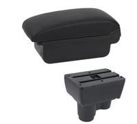 AESRTMJ Car Armrest Box For R&enault For Duster For Dacia For Duster 2019-2023 Armrest Retrofit Parts Storage Box Dual Layer Usb(B1 Black Line)