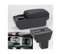 AESRTMJ Car Armrest Box Interior Dedicated Retrofit Auto Storage Box Car Accessories For N&issan For Kicks 2016 2017 2018 2019 2020 2021-2024(C2 Black line NO USB)