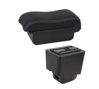 AESRTMJ Car Armrest For R&enault For Captur Armrest Box 2018-2021 Car Accessories Storage Box Interior Parts Details USB(B3 Black white 3USB)