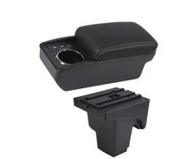 AESRTMJ Car Center Storage Box Armrest Box For F&ord For Focus 3 MK3 III Armrest Box Cup Holder Retrofit Car Accessories(B1 white line 3USB)