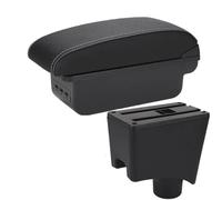 AESRTMJ Central Armrest Box Storage Box For N&issan For Almera G15 Car Armrest Box Car Accessories(B3 Black white 3USB)