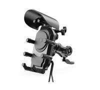 AESRTMJ Fast Charger Stand 15W Wireless Charging Smartphone Handlebar Mount Anti-Theft Bike Cellphone Support Waterproof