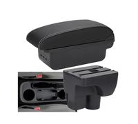 AESRTMJ For C&hevrolet For Aveo 3 Car Armrest For C&hevrolet For Sail 3 Central Armrest Box Retrofit Parts Storage Box(B3 Black white 3USB)