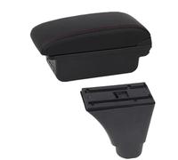 AESRTMJ For C&hevrolet For Nexia Car Armrest For C&hevrolet For Kalos Central Storage Box Car Accessories(A1 red line No USB)