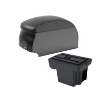 AESRTMJ For C&hevrolet For NIVA Car Armrest Box Storage Box Car Interior Accessories Charging With USB Interface(B2 Black double)