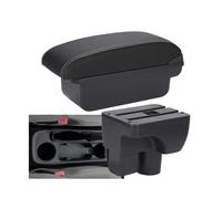 AESRTMJ For C&hevrolet For Sail 3 Central Armrest Box For C&hevrolet For Aveo 3 Car Armrest Retrofit Parts Storage Box(C3 Black white NO USB)