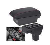 AESRTMJ For C&hevrolet For Sonic For Aveo For Lova T250 T300 Car Armrest AutoStorage Box Interior Car Accessories(B1 Black red 3USB)