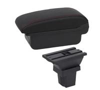 AESRTMJ For C&hevrolet For Trax For Tracker 2013 2014 2015 2016 2017 2018-2020 Car Armrest Car Arm Storage Box(A1 Black red NO USB)
