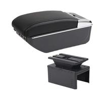 AESRTMJ For Dacia For Jogger Armrest Box Center Storage Box Interior Retrofit Car Accessories(D2 black line 7USB)