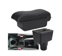AESRTMJ For F&ord For EcoSport 2018 2019 2020 2021 2022 2023 2024 Car Armrest Storage Box Arm Car Accessories Retrofit Parts(C3 Black white NO USB)