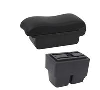 AESRTMJ For F&ord For Fiesta For Fiesta MK7 2009-2017 Car Armrest Storage Box Retrofit Interior Central Armrest Box(A2 black line No USB)